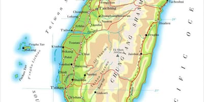 Mapa de hsinchu Taiwán