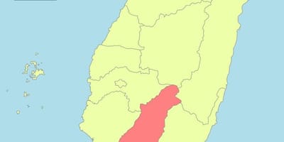 Mapa de kaohsiung, Taiwán
