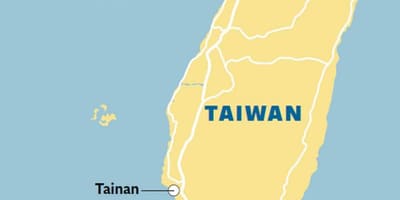 Mapa de la ciudad de tainan Taiwán