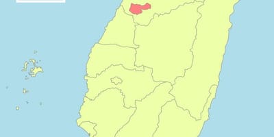 Mapa de taichung, Taiwán