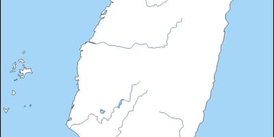 Mapa de Taiwán esquema