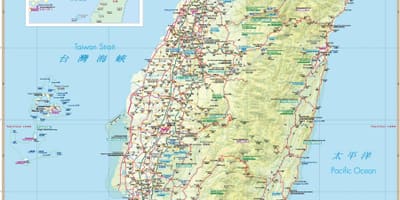 Taiwán guía de viajes con mapa