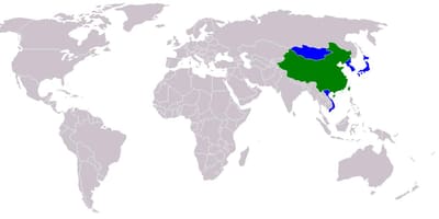Taiwán mapa en la versión en chino
