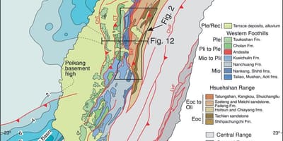 Mapa geológico de Taiwán