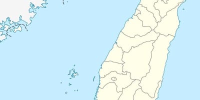 Mapa de Taiwán vector